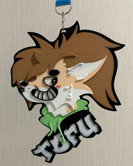 Custom fursuit badges